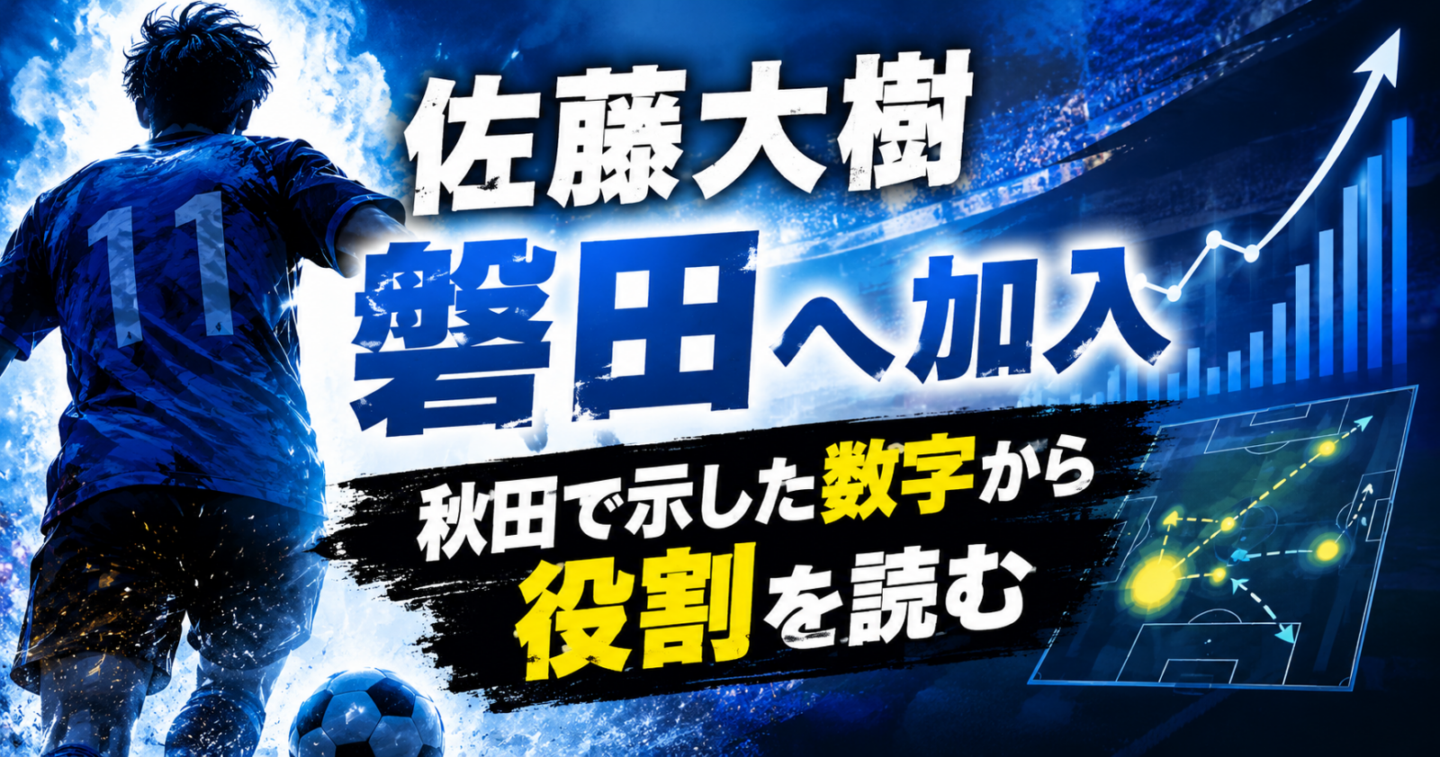 佐藤大樹が磐田へ加入 秋田で示した数字から役割を読む image