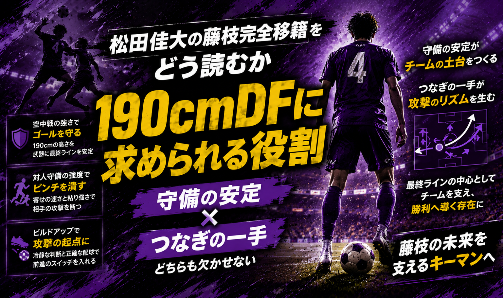 松田佳大の藤枝完全移籍をどう読むか 190cmDFに求められる守備の安定とつなぎの一手 image