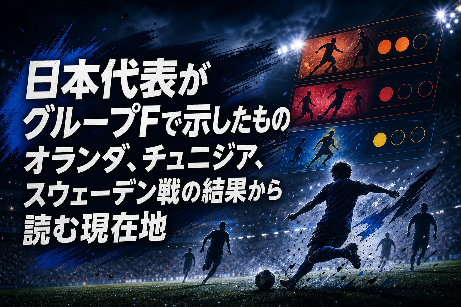 日本代表がグループFで示したもの　オランダ、チュニジア、スウェーデン戦の結果から読む現在地
