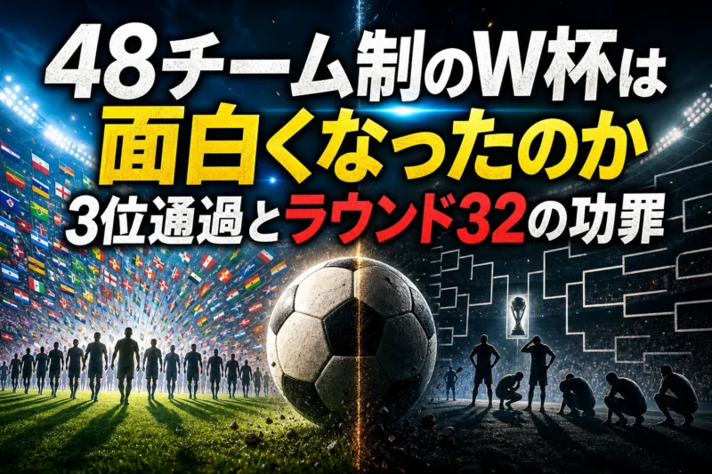 48チーム制のW杯は面白くなったのか　3位通過とラウンド32の功罪