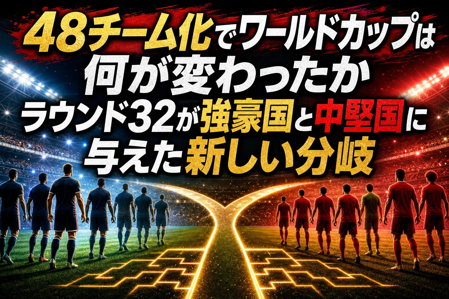 48チーム化でワールドカップは何が変わったか ラウンド32が強豪国と中堅国に与えた新しい分岐