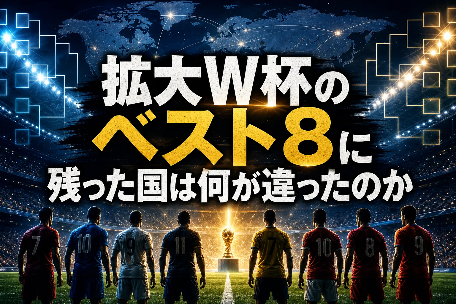 拡大W杯のベスト8に残った国は何が違ったのか