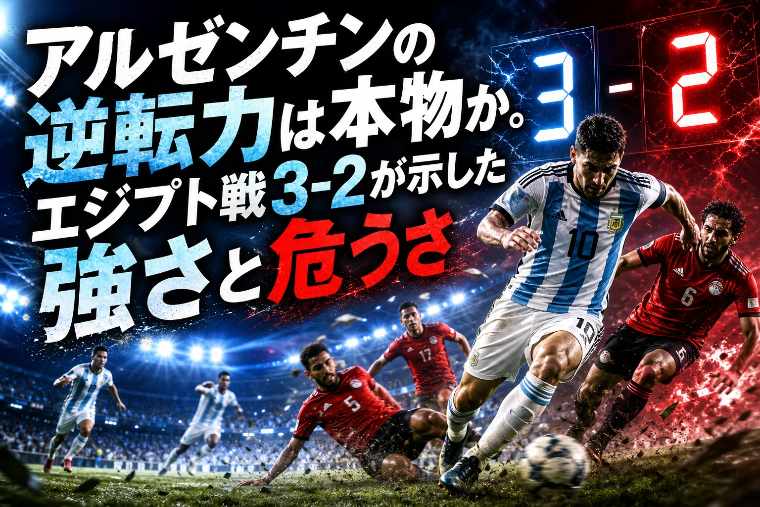 アルゼンチンの逆転力は本物か。エジプト戦3-2が示した強さと危うさ