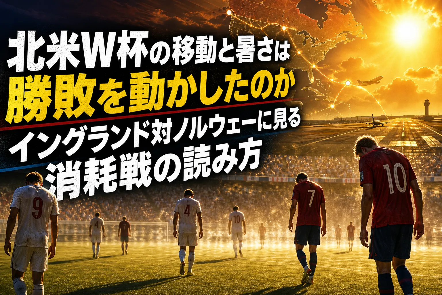 北米W杯の移動と暑さは勝敗を動かしたのか イングランド対ノルウェーに見る消耗戦の読み方