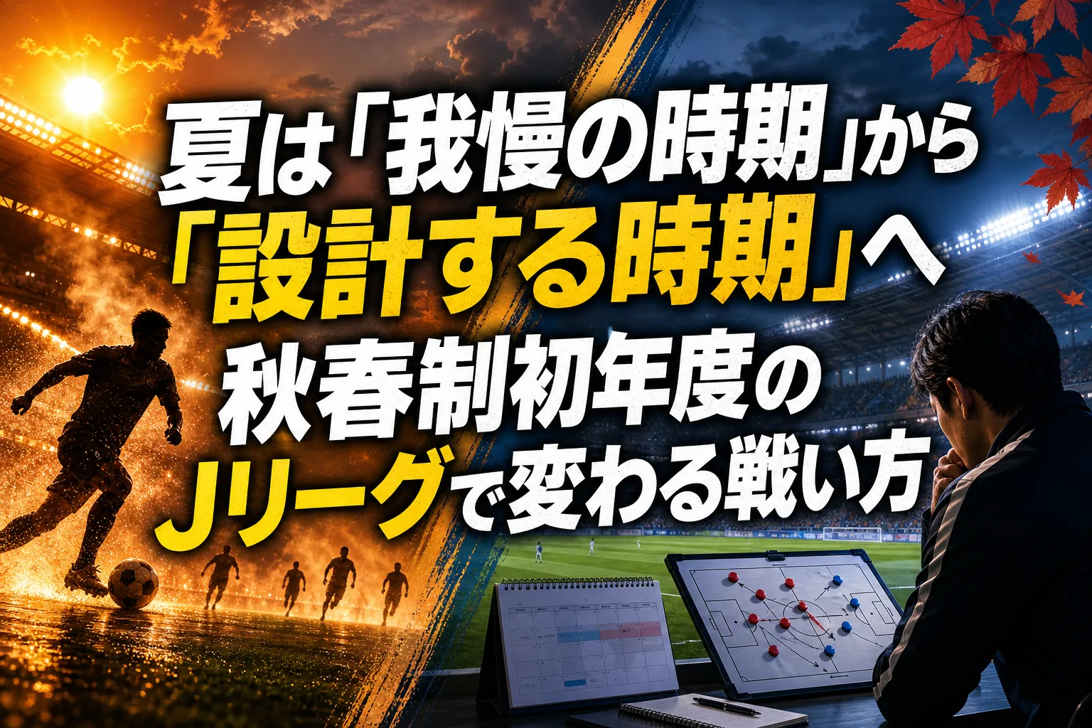 夏は「我慢の時期」から「設計する時期」へ 秋春制初年度のJリーグで変わる戦い方