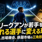 リーグアンが若手を売れる選手に変える理由 育成、出場機会、移籍市場の三角形を読む リーグアンが若手を売れる選手に変える理由 育成、出場機会、移籍市場の三角形を読む