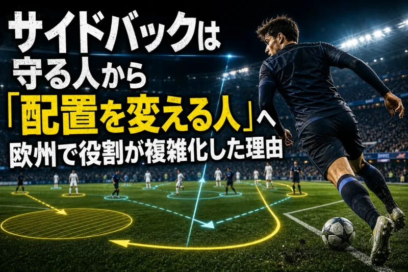 サイドバックは守る人から「配置を変える人」へ　欧州で役割が複雑化した理由