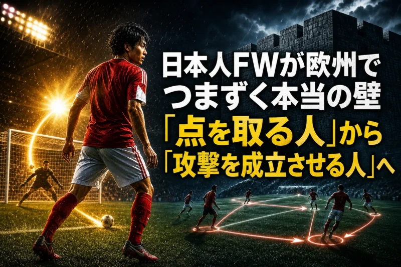 日本人FWが欧州でつまずく本当の壁　「点を取る人」から「攻撃を成立させる人」へ