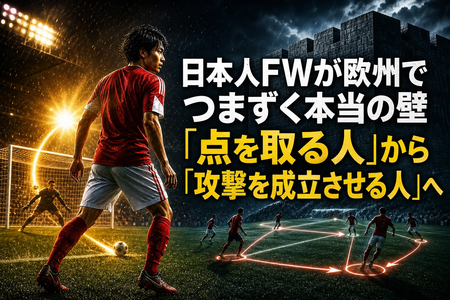 日本人FWが欧州でつまずく本当の壁 「点を取る人」から「攻撃を成立させる人」へ