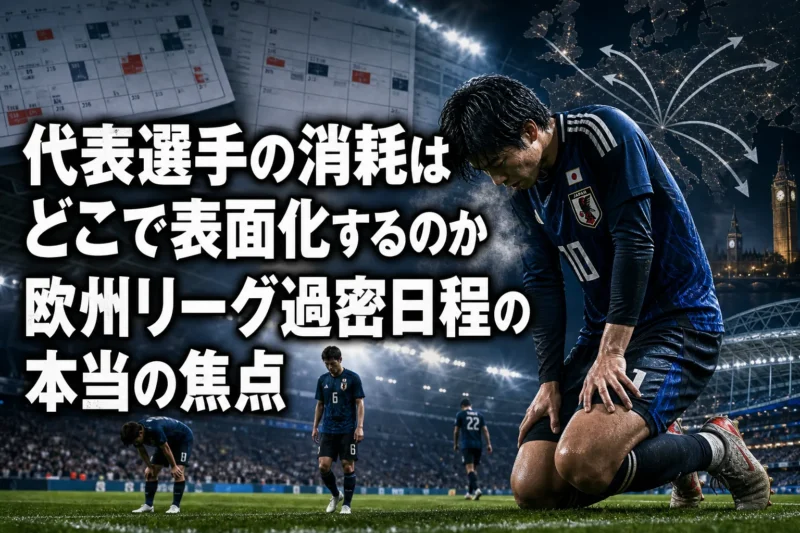 代表選手の消耗はどこで表面化するのか　欧州リーグ過密日程の本当の焦点