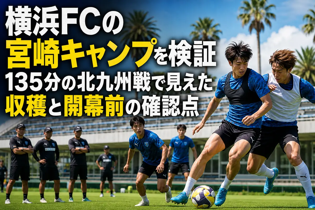 宮崎の芝生で夏季トレーニングに取り組むサッカー選手たち。