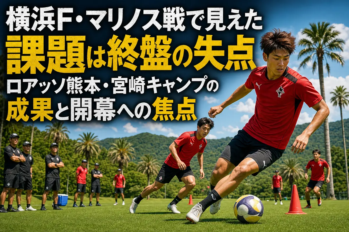 宮崎の夏空の下でトレーニングに取り組むサッカーチーム。