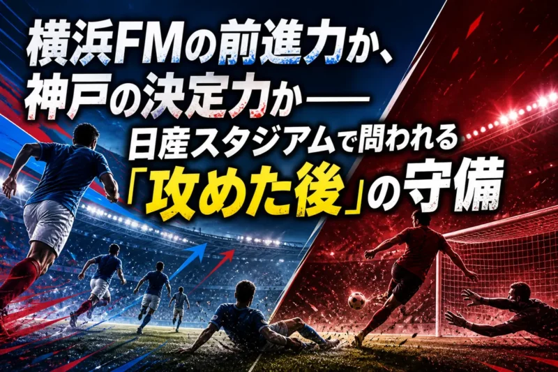 横浜FMの前進力か、神戸の決定力か――日産スタジアムで問われる「攻めた後」の守備