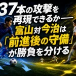 37本の攻撃を再現できるか――富山対今治は「前進後の守備」が勝負を分ける 37本の攻撃を再現できるか――富山対今治は「前進後の守備」が勝負を分ける
