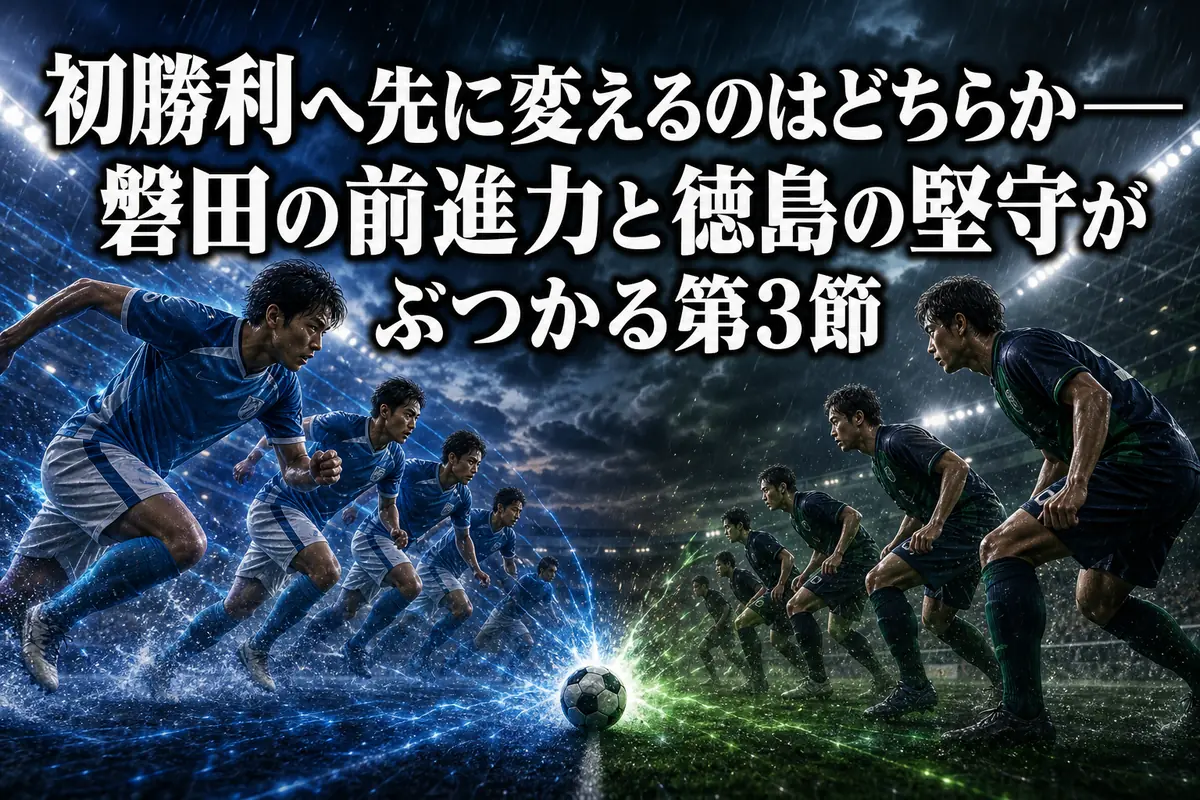 初勝利へ先に変えるのはどちらか――磐田の前進力と徳島の堅守がぶつかる第3節