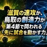 滋賀の速攻か、鳥取の創造力か　第4節で問われる「先に試合を動かす力」