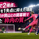 6本で2得点、16本を1失点に抑えた理由 C大阪が岡山との開幕戦で示した「枠内の質」 セレッソ大阪とファジアーノ岡山の開幕戦をイメージしたナイトゲーム。