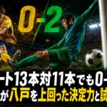 シュート13本対11本でも0-2――仙台が八戸を上回った決定力と試合管理
