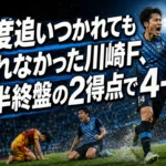 2度追いつかれても崩れなかった川崎F、前半終盤の2得点で4-2