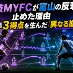藤枝MYFCが富山の反撃を止めた理由 前半3得点を生んだ「異なる崩し方」 藤枝MYFCが富山の反撃を止めた理由 前半3得点を生んだ「異なる崩し方」