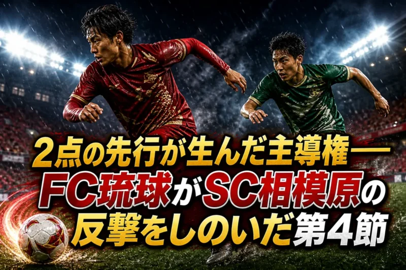 2点の先行が生んだ主導権――FC琉球がSC相模原の反撃をしのいだ第4節