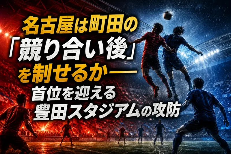 名古屋は町田の「競り合い後」を制せるか――首位を迎える豊田スタジアムの攻防