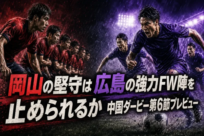 岡山の堅守は広島の強力FW陣を止められるか　中国ダービー第6節プレビュー