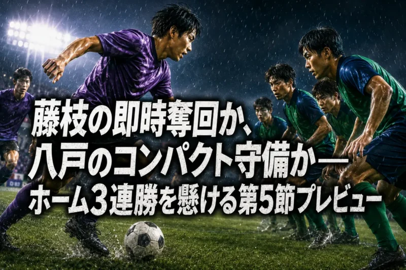 藤枝の即時奪回か、八戸のコンパクト守備か――ホーム3連勝を懸ける第5節プレビュー