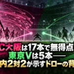 C大阪は17本で無得点、東京Vは5本――枠内2対2が示すドローの背景