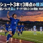 枠内シュート3本で3得点の横浜FC、23本で追いついた富山 データで読む3-3の理由|明治安田J2第8節 終了間際の同点ゴールに沸くスタジアムのイメージ