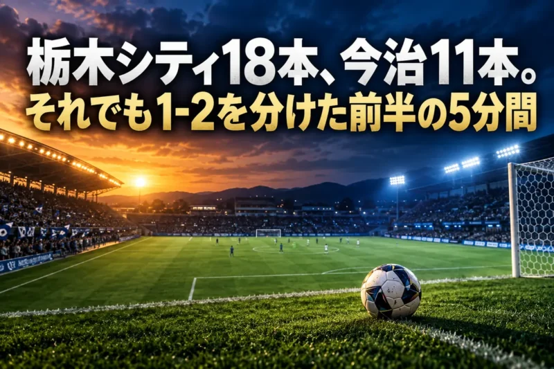 サッカーのピッチとボールを描いた試合分析のイメージ。
